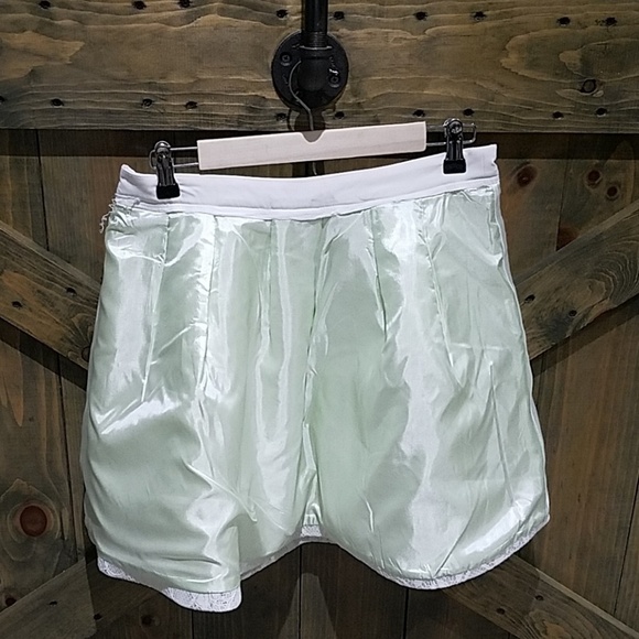 MUSTARD SEED LIGHT GREEN SKIRT W WHITE LACE OVERLAY PLEATED MINI FAIRY WHIMSICAL - Picture 6 of 8